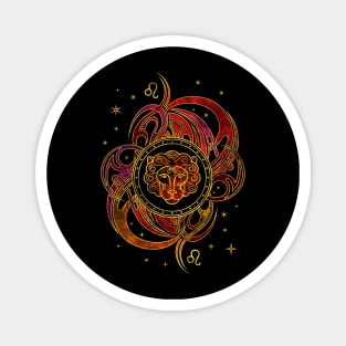 Leo Zodiac Fire element Magnet